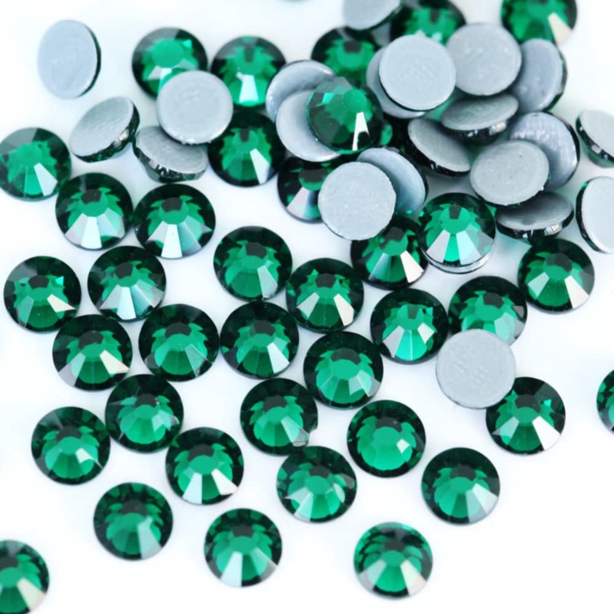 Hotfix Rhinestones 1.9-2 mm Donkergroen - 1440 Stuks Glitter Crystals voor Nail Art