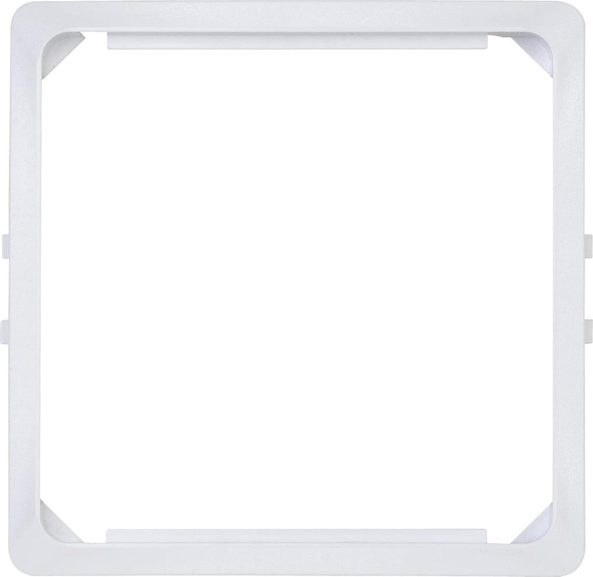 Tussenframe - Inbouwframe - Wandmontage - Voor DIN apparaten - 50 x 50 mm - Arctisch wit