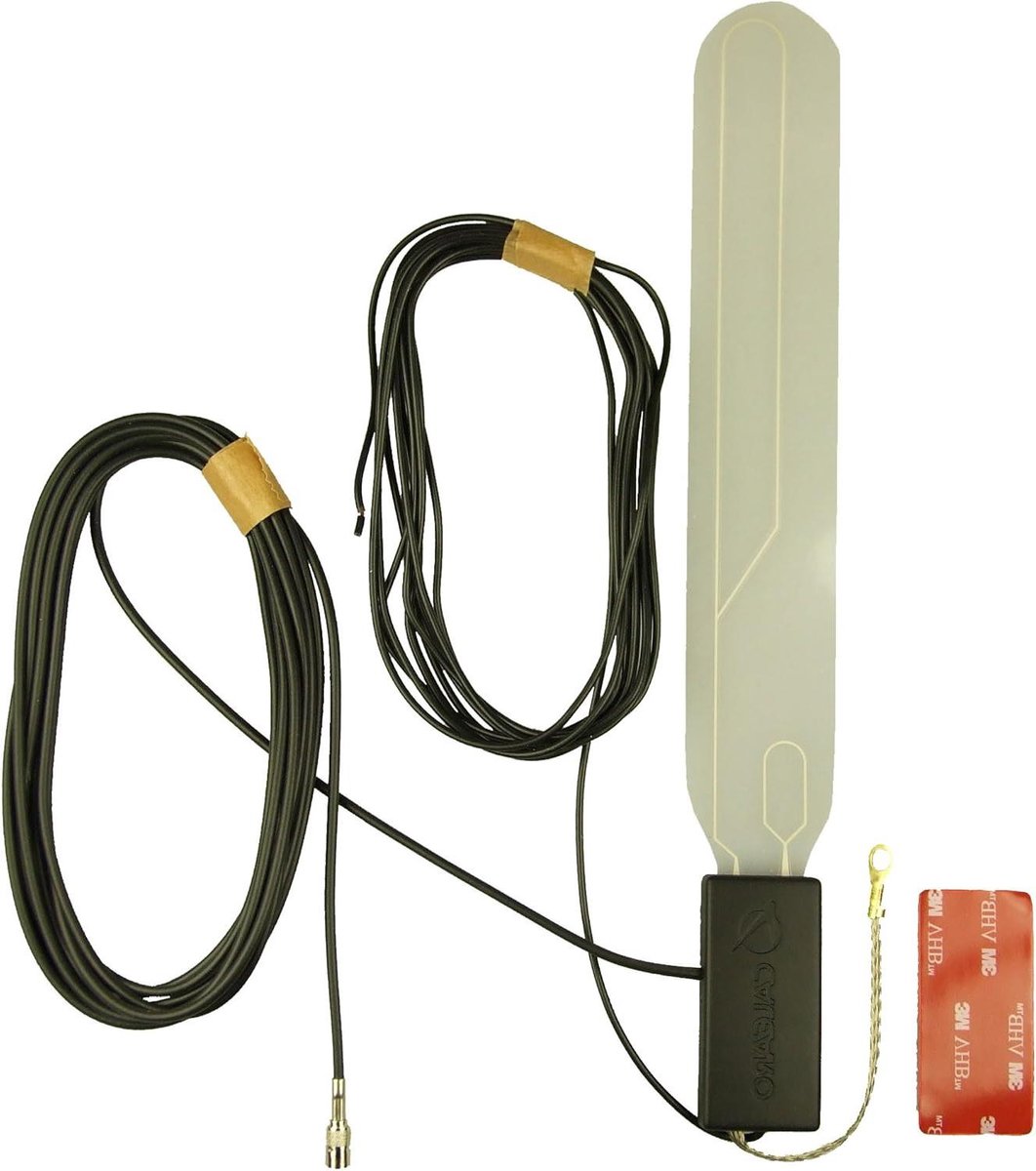 Auto Antenne - Radio Ontvanger - Signaal Verbetering - Met Glashouder - 336 cm - Zwart