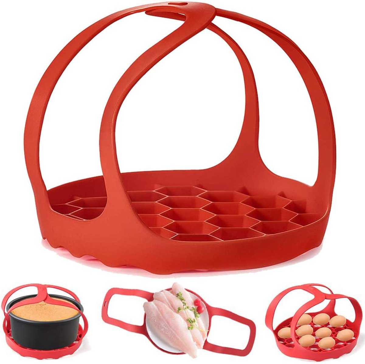 Gigicial Siliconen Snelkookpan Handgreep – Verbrandingsbescherming voor 6 Qt/8 Qt Instant Pot en Multifunctionele Kookpot – BPA-Vrije Eierstomer