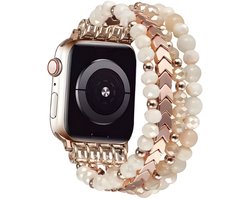 Innerlight® Aura - 42/44/45/46/49mm - OneSize - Boho stijl Kralenarmband geschikt voor Apple Watch - Geschikt als Apple watch bandje voor Series 1/2/3/4/5/6/7/8/9/10/11/SE/Ultra
