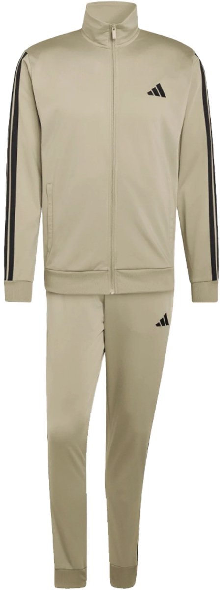 Adidas m 3-stripes tricot tracksuit in de kleur ecru. Creme