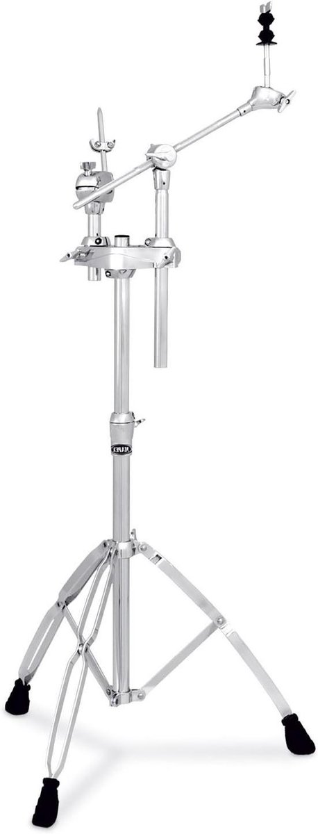 Cymbal Stand - Bekkenstandaard - Muziek Maken - Dubbele Buizen - 75 cm - Chroom