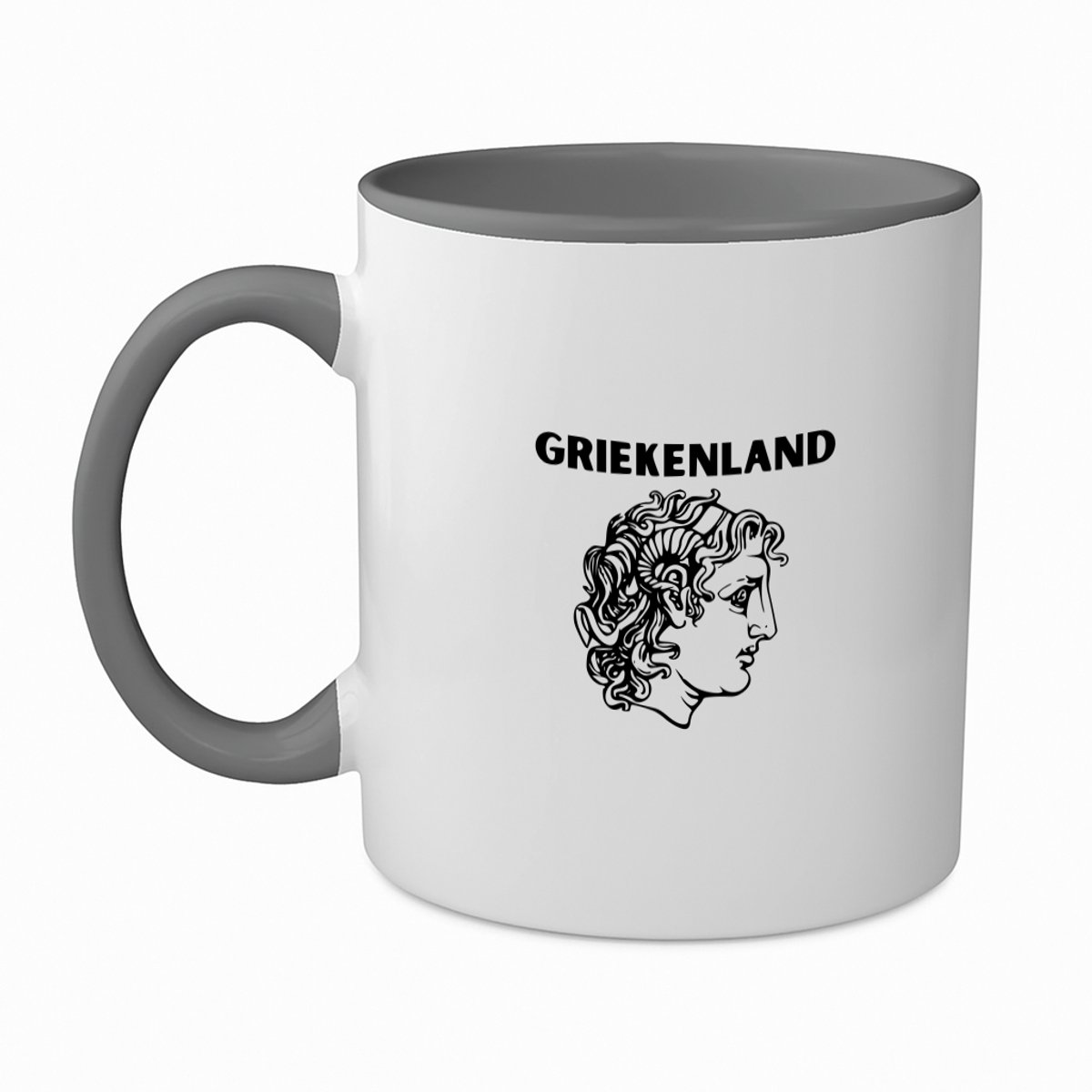 Hacebo® - Griekenland koffiebeker grijs - Piloot - toeristen - thee mok - koffie beker - Griekenland cadeau - beste land - Leuk cadeau voor je Vriend om te geven - koffiemok - 350 ML inhoud
