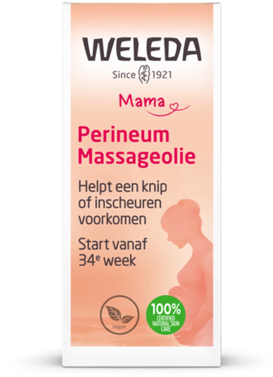 Bol.com WELEDA Perineum Massageolie - Verzachtende Amandelolie - Verbetert Huidelasticiteit - 100% Natuurlijke Ingrediënten - 50ml aanbieding