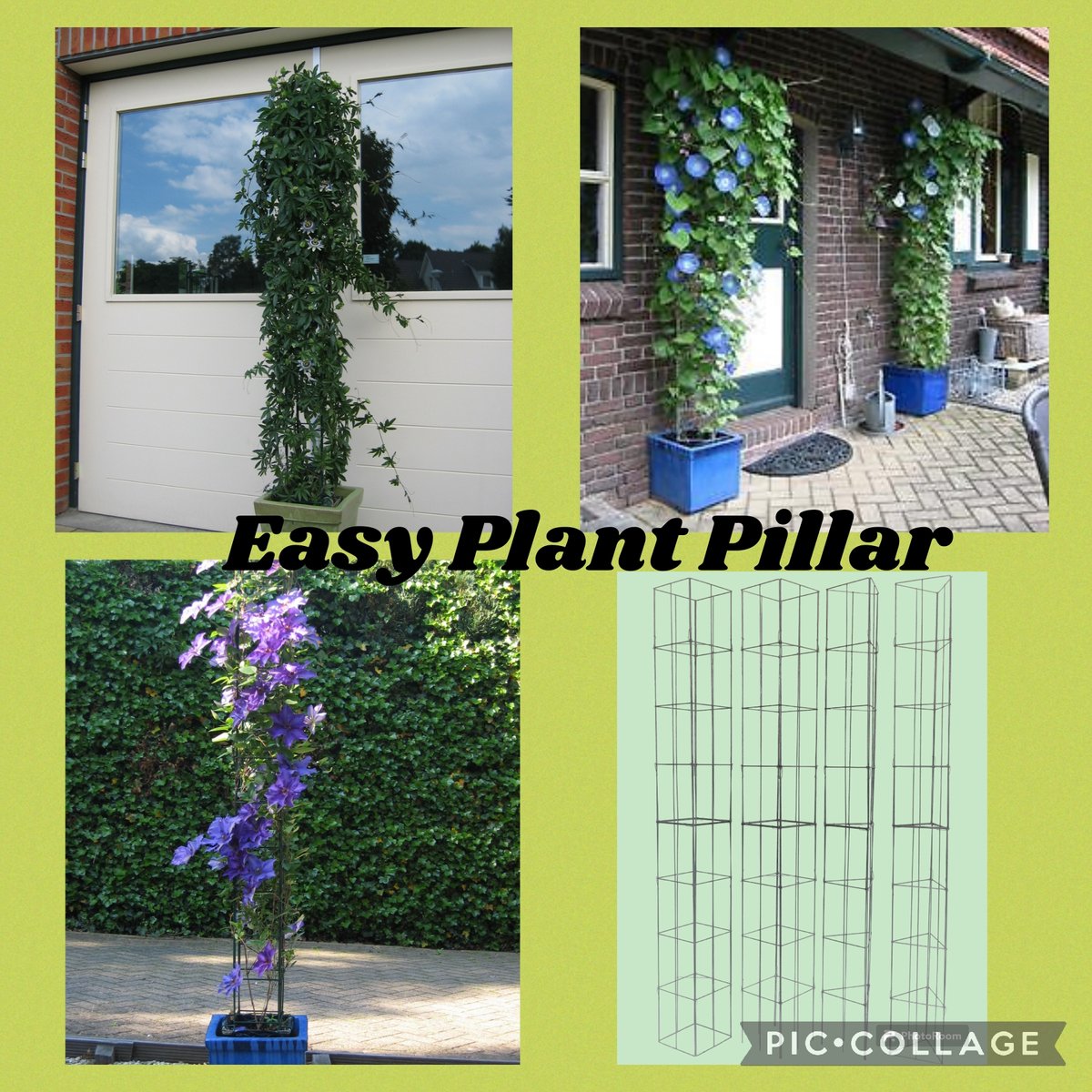 Relaxdays plantensteun set van 8, tomatensteun, rankhulp voor