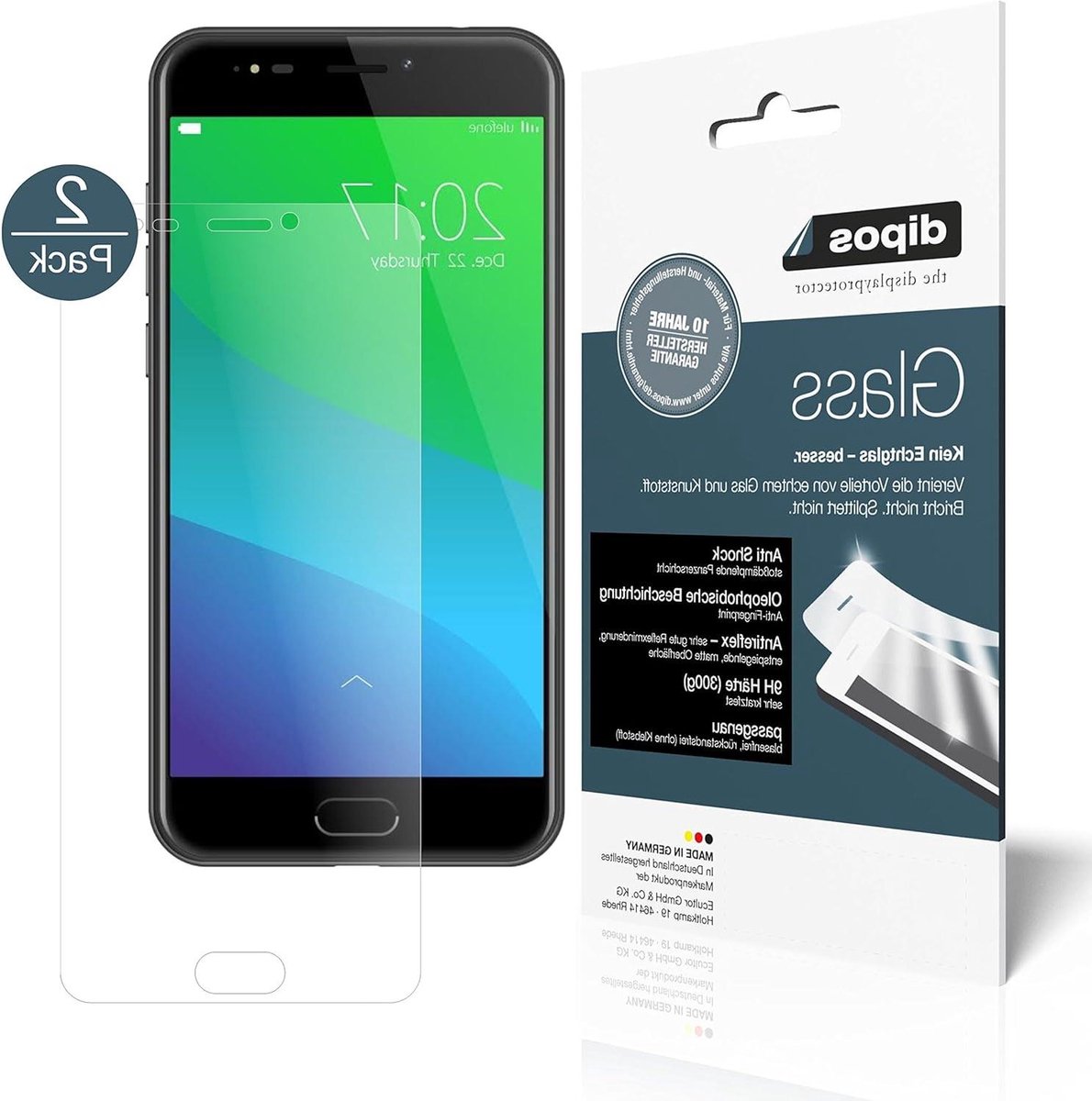 Displaybescherming - Screenprotector Mat - Scherm Beschermen - Anti-Shock Laag - 2 Stuks - Mat