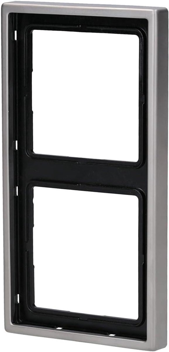 Schakelaar Frame - Wandmontage Frame - Installatie Afwerking - Roestvrij Staal - 81 x 152 mm - Grijs