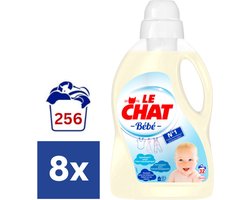 Le Chat Baby Vloeibaar Wasmiddel - 8 x 1.440 l (256 wasbeurten)