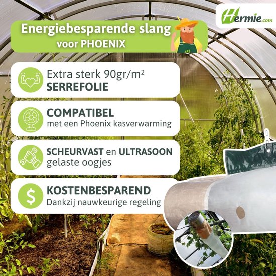 Bio Green - PHX-ES - Energiebesparende slang voor kasverwarming "Phoenix" en "Arizona" - 300 cm van Bio Green — afbeelding 5
