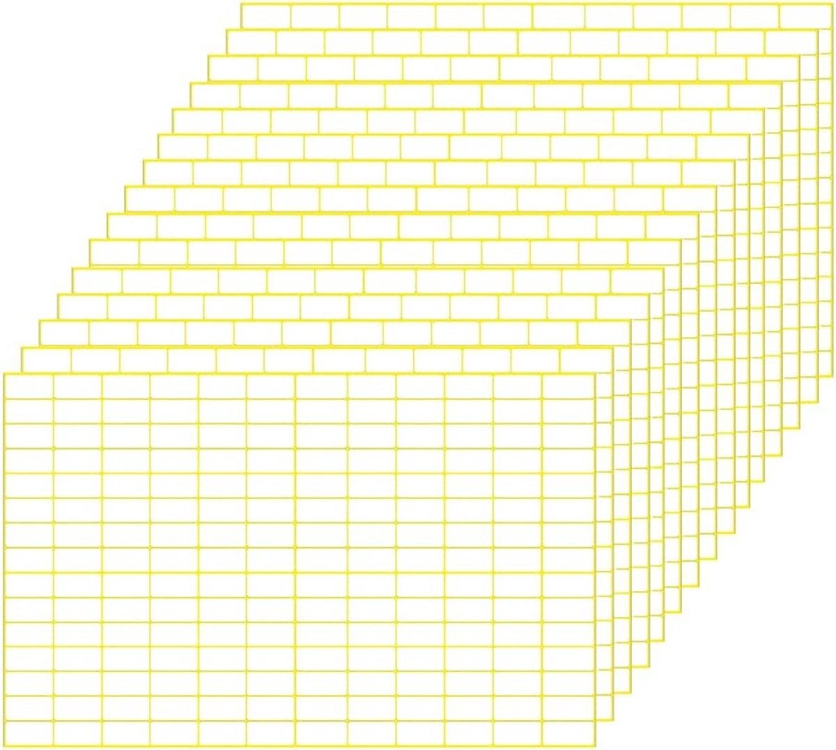 Zelfklevende labels 2700 stuks, kleine blanco stickers voor vriezer, potten, dozen en mappen (9 x 13 mm)