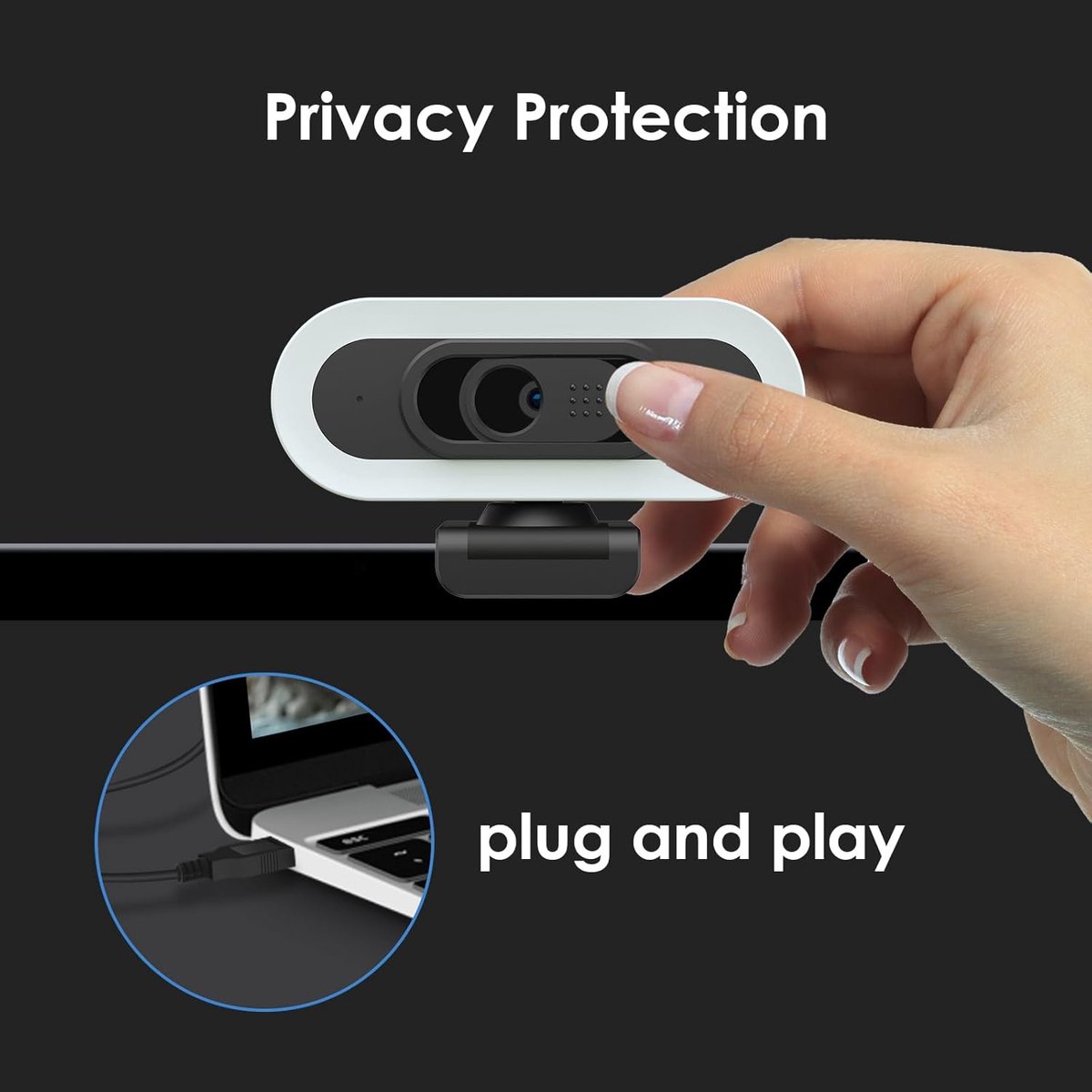 Webcam voor PC - Streaming Camera - 4K Kwaliteit - stabiele verbinding thumbnail 4