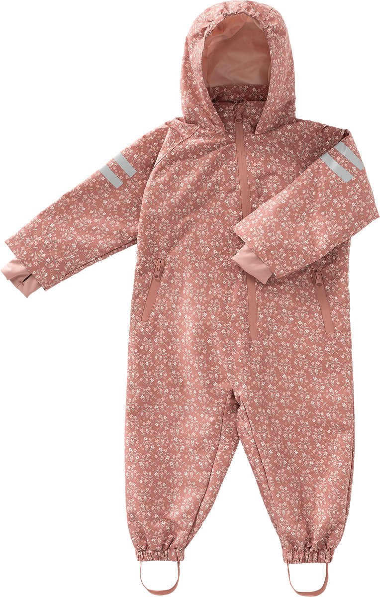 Fresk Regenpak voor Kinderen 4 yrs Buitenspeelpak Regenoverall Regenkleding met Ritssluiting Reflecterend Elastische Afsluitingen Meisjes Zand Garden Flowers