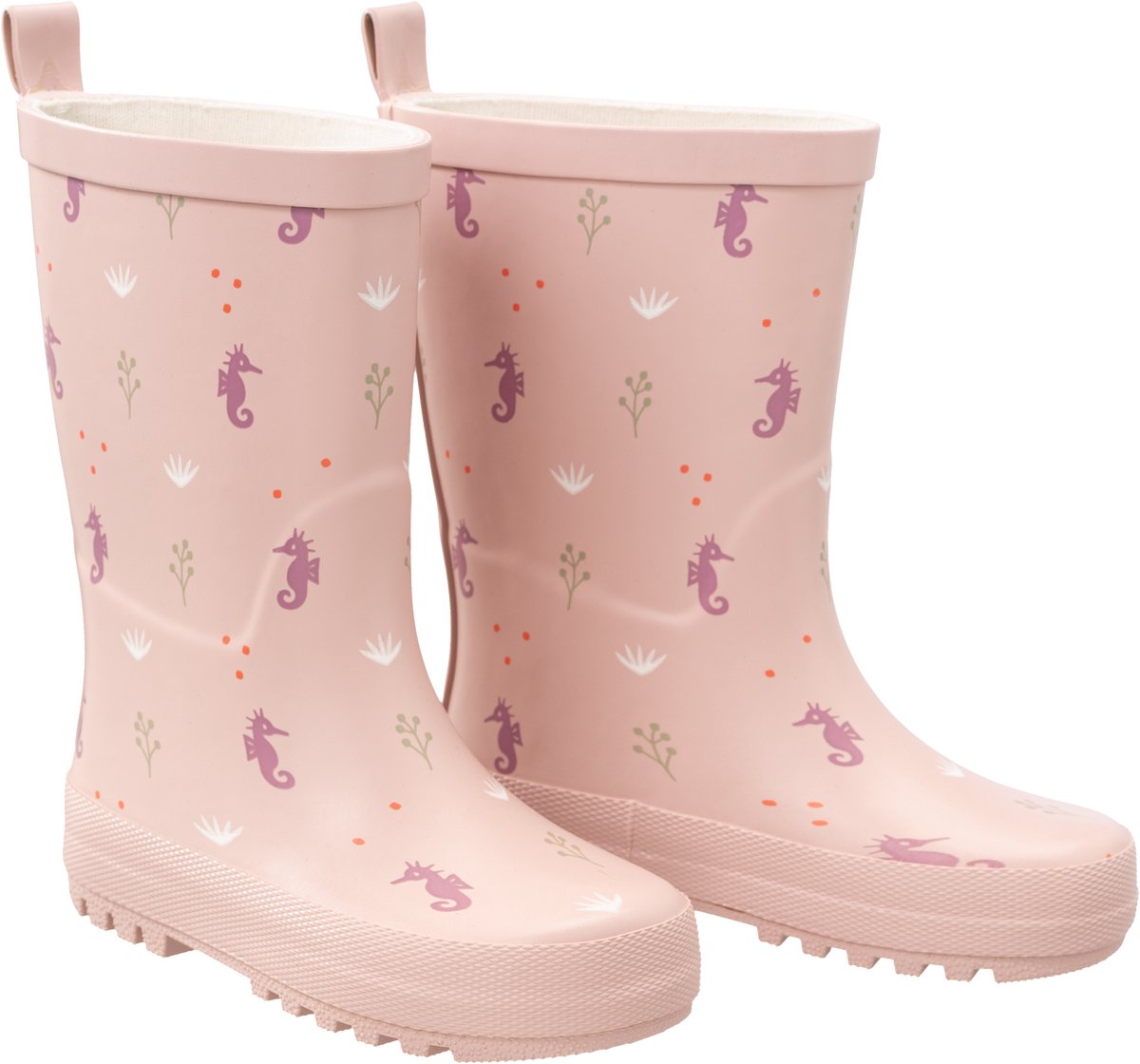Fresk Regenlaarzen voor Kinderen 26 - Regenlaarsjes voor Meisjes - Kaplaarzen - Roze - Seahorse