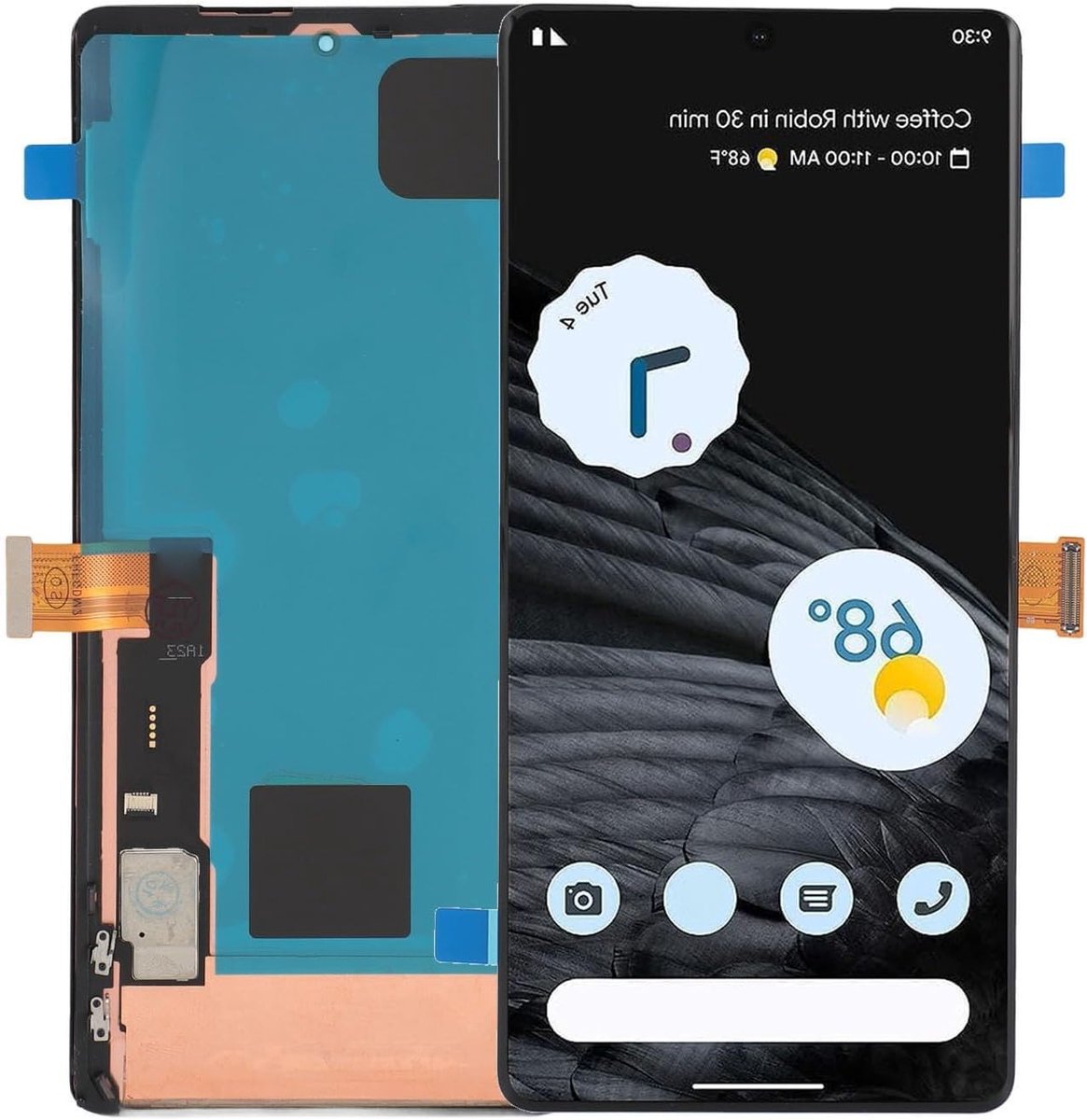 LCD Scherm Digitizer Vervangingsset voor Pixel 7 Pro 5G - Touchpaneel Display met Reparatietool Kit en Accessoires