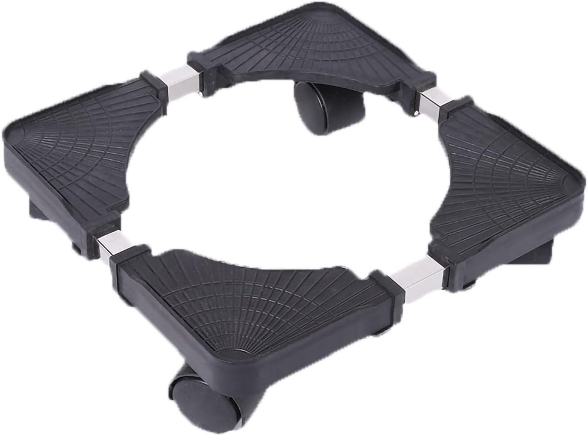 Verstelbare Koelkast Stand met Wielen, Verplaatsbaar, Vloer Schoon, Vergrendelbare Wielen voor Stabiliteit, Geschikt voor Zware Lasten en Apparaten
