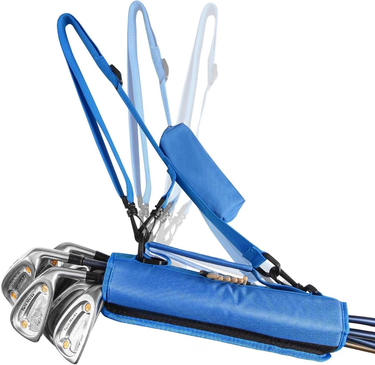Golfclub tas - Potlood tas - Golf training - Lichtgewicht ontwerp - 30 x 276 x 4 cm - Cyaan