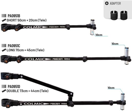 Colmic - Zitmand accessoire Feederarm + 10cm bar (D36) - Colmic van Colmic — afbeelding 3