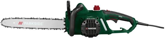 PARKSIDE® Elektrische kettingzaag 2.200 W - Kettingsnelheid: max. 15,3 m/s - Zaaglengte: 39,5 cm - Robuuste, aan beide zijden kogelgelagerde krachtige motor - Snelspannen van de ketting zonder gereedschap - Schokvrije kettingstart dankzij Soft Start van Parkside — afbeelding 2