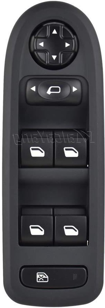 Raam Spiegel Schakelaar - Elektrische Raambediening - Auto Reparatie - Vervangend Onderdeel - 7 x 5 x 19 cm - Zwart