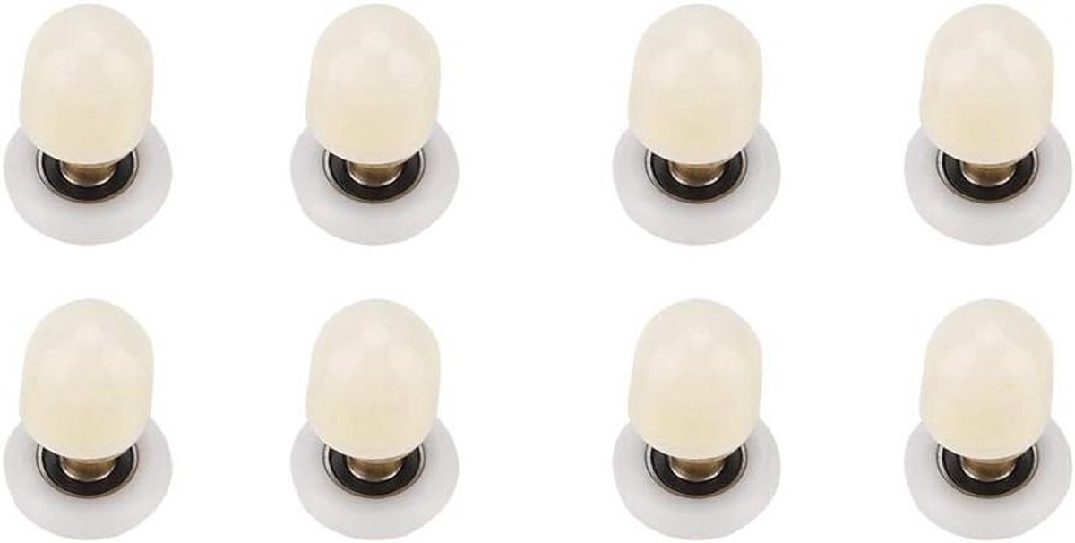 8 Stuks Messing ABS Douchedeur Rollen en Lopers voor Glijdende Badkamert deuren - 25mm Accessoires