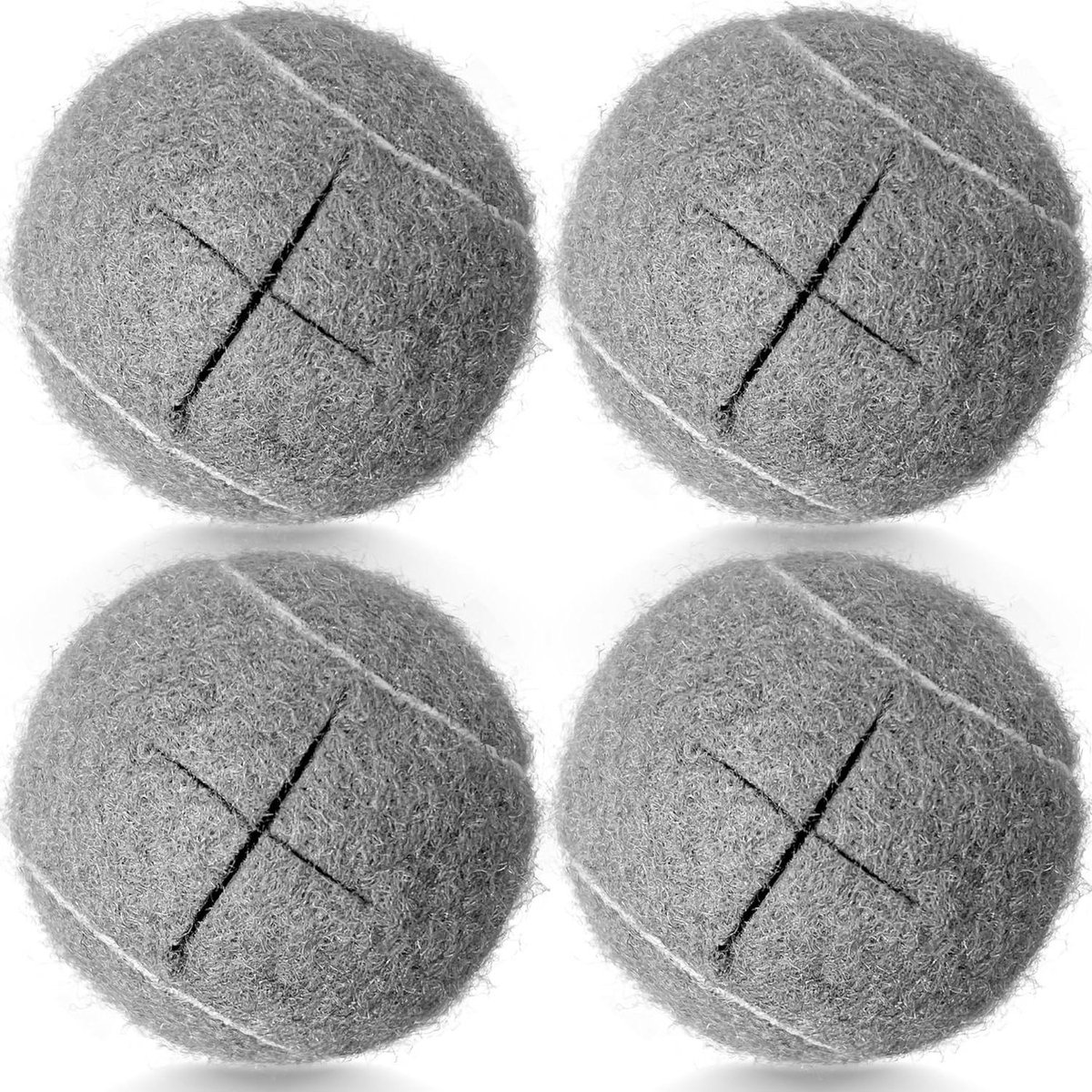 Tennisbal Pads - Meubelbeschermers - Vloer Beschermen - Voorgesneden Ontwerp - 4 Stuks - Grijs