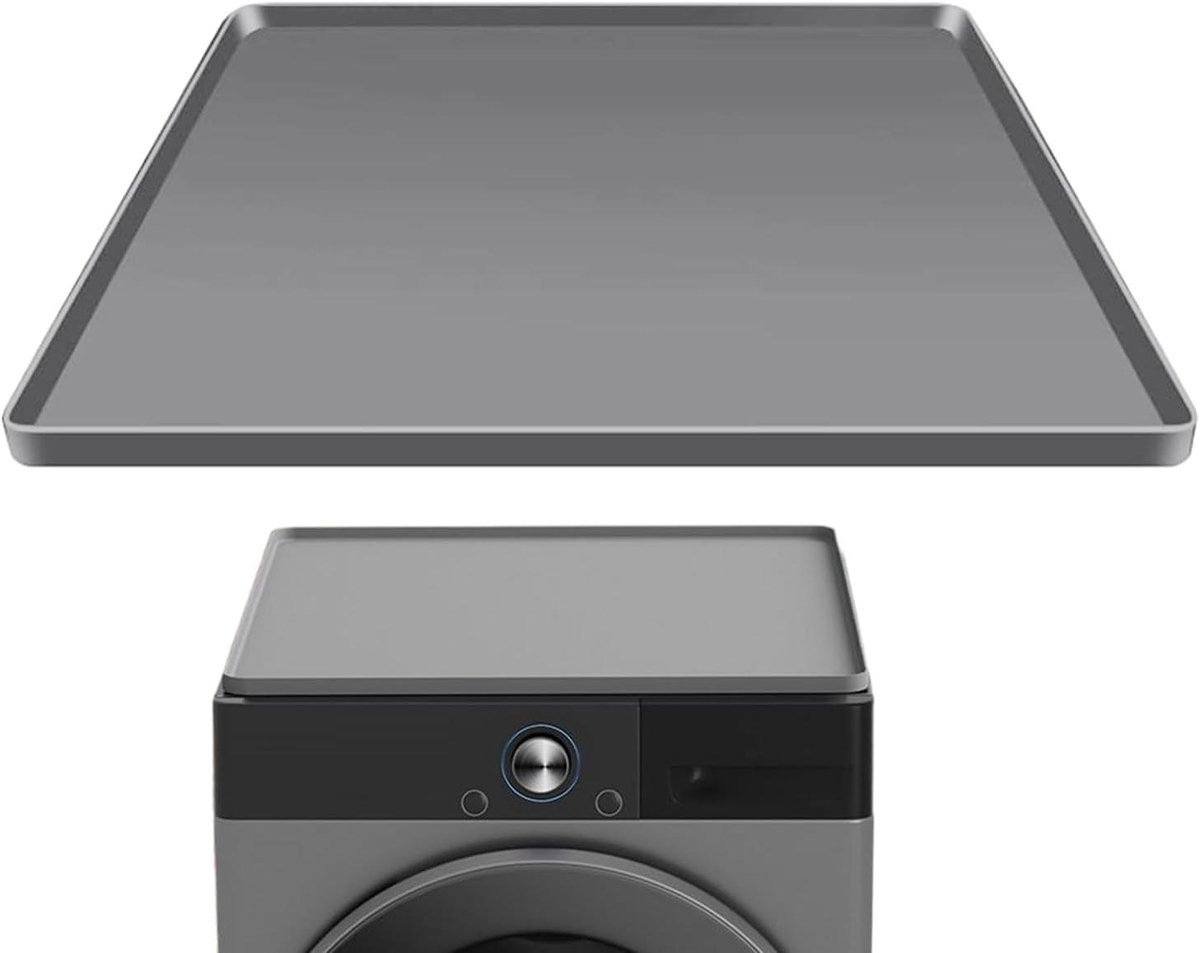 Koelkastmat - Lekbak Wasbak - Apparaten Beschermen - Antislip Waterdicht - 60 x 60 cm - Grijs