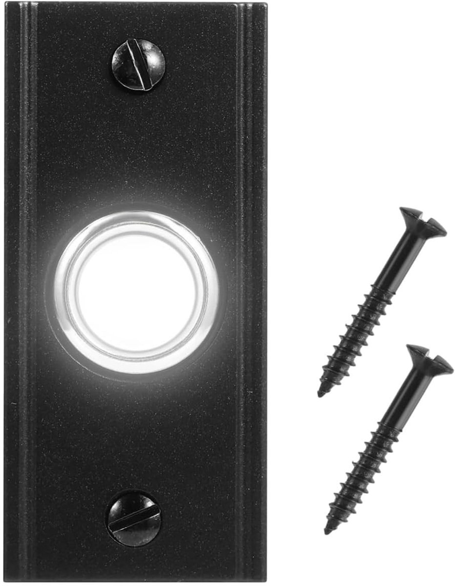 Robuuste Verlichte Deurbelschakelaar - Weerbestendige Wandmontage Knop voor Binnen en Buiten