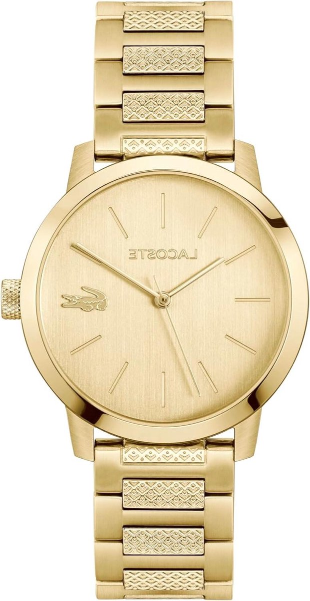 Herren Horloge - Polsband Horloge - Dagelijks Gebruik - Gouden Wijzerplaat - 42mm Kastdiameter - Goud