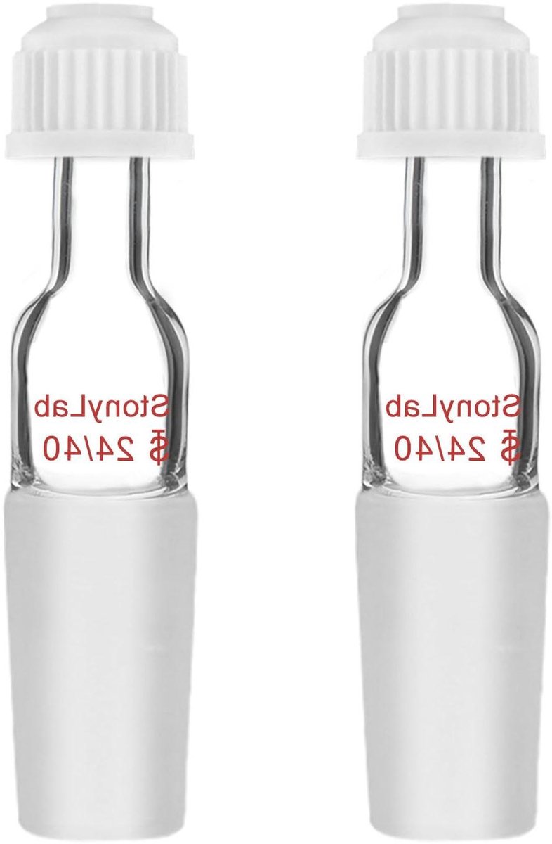 Glazen Thermometeradapter - Inlaatadapter Laboratoriumglaswerk - Destillatie Experimenten - Borosilicaatglas Ontwerp - 24/40 Gewricht - Transparant