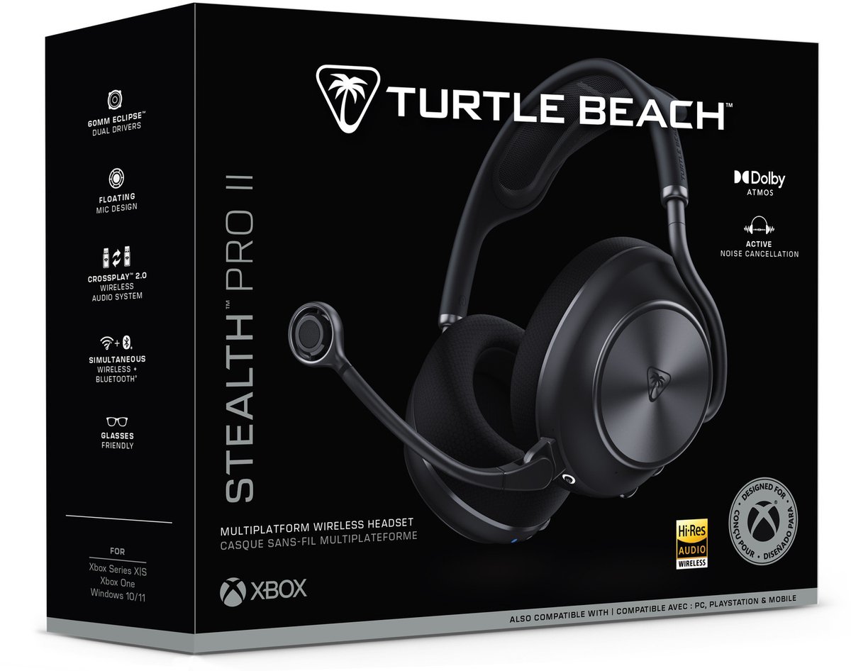 Turtle Beach Stealth Pro II - Hi-Res Gaming, 40 uur batterij thumbnail 7