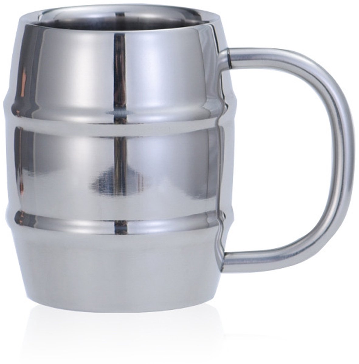 Cuhostki - 1 - Rvs Bierpul - Dubbelwandige Bierbeker - Zilver - Isolerend - Duurzaam