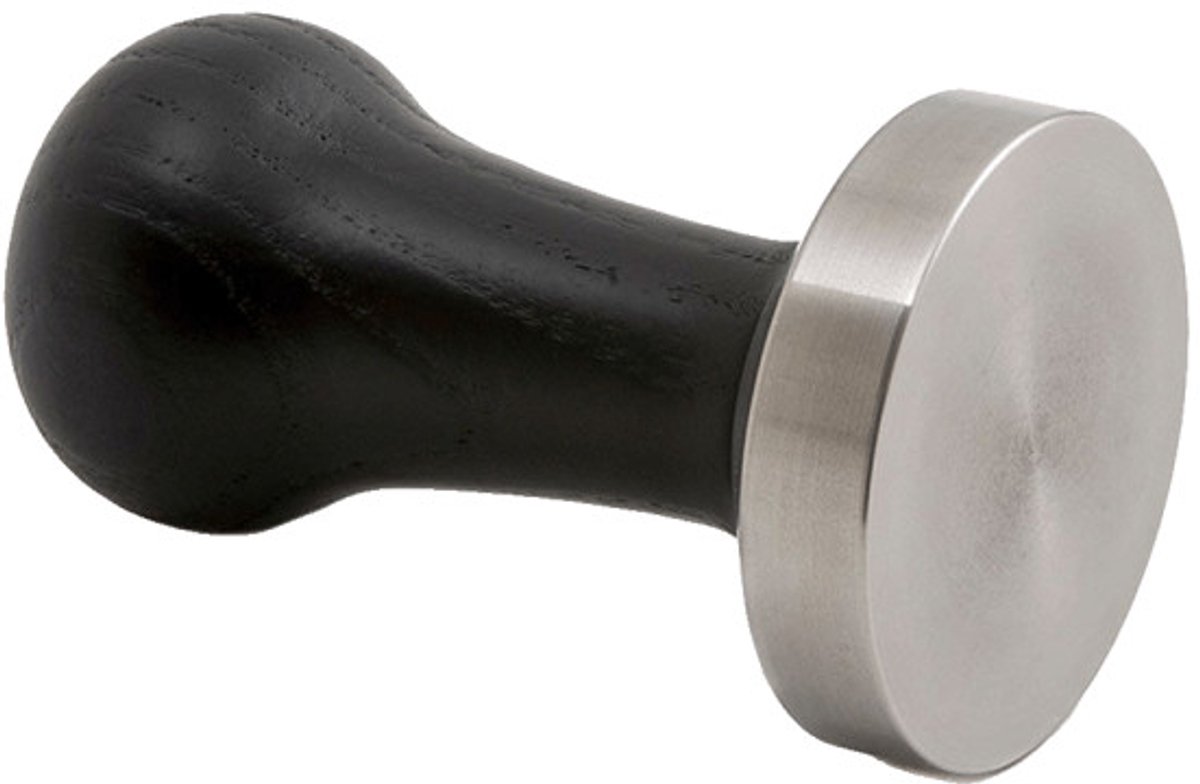 Motta 8180/B Tamper 52mm RVS / zwart houten handvat