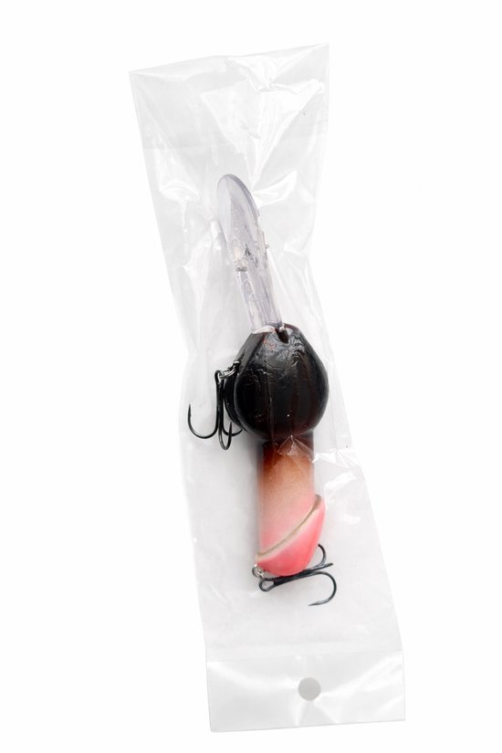 Rospo outdoor - Penis plug Crankbait - Roofvis- 14 cm- 27 gram met 2 dreggen. — afbeelding 5