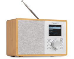 Audizio Cosa internetradio - FM en DAB radio - Kleine radio met Bluetooth - Lichtbruin