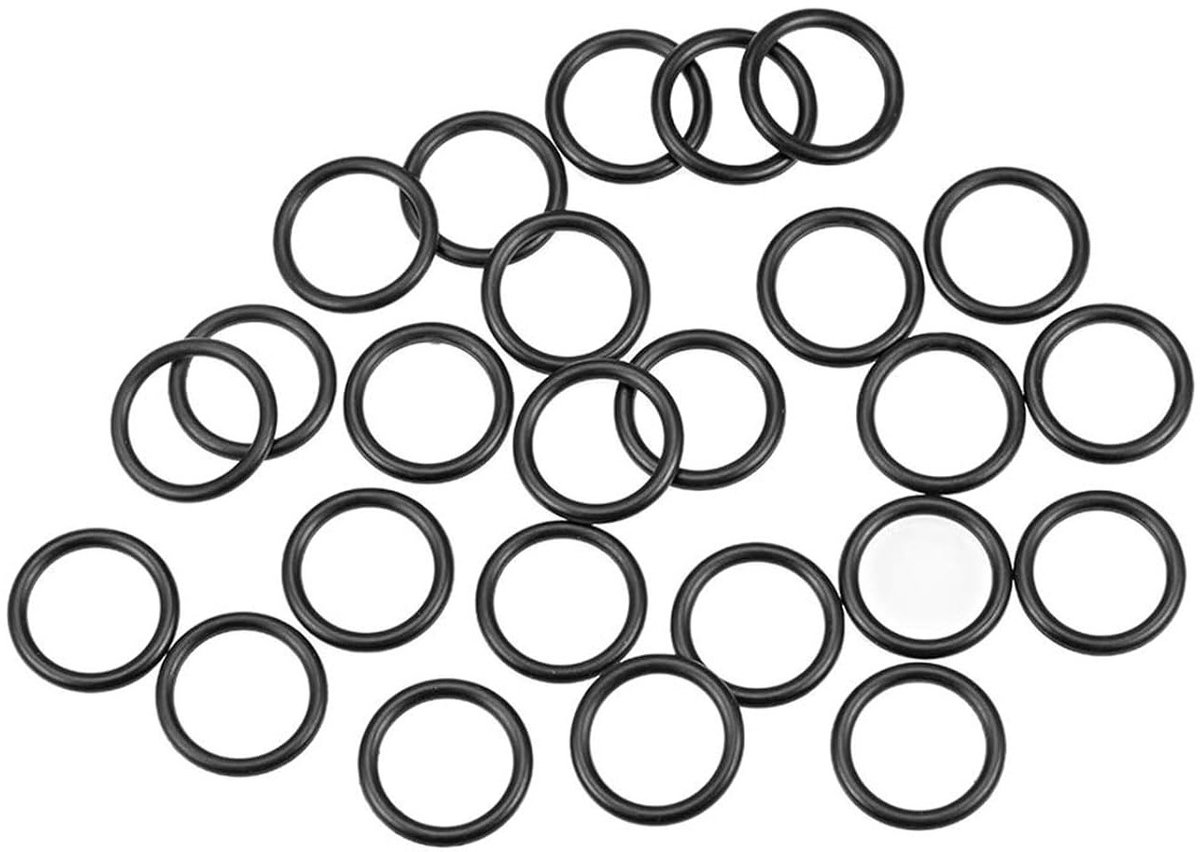 25 Stuks Nitrile Rubber O-Ringen, 16mm Buitendiameter, 11mm Binnendiameter, 2.5mm Dikte - Voor Afvoer, Loodgieterswerk en Auto Reparatie