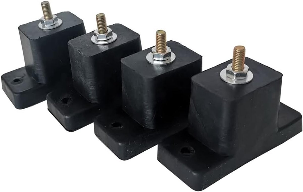 Rubber Pads voor Airconditioning - 4 Stuks Schokabsorberende Steunen voor Buitenmontage