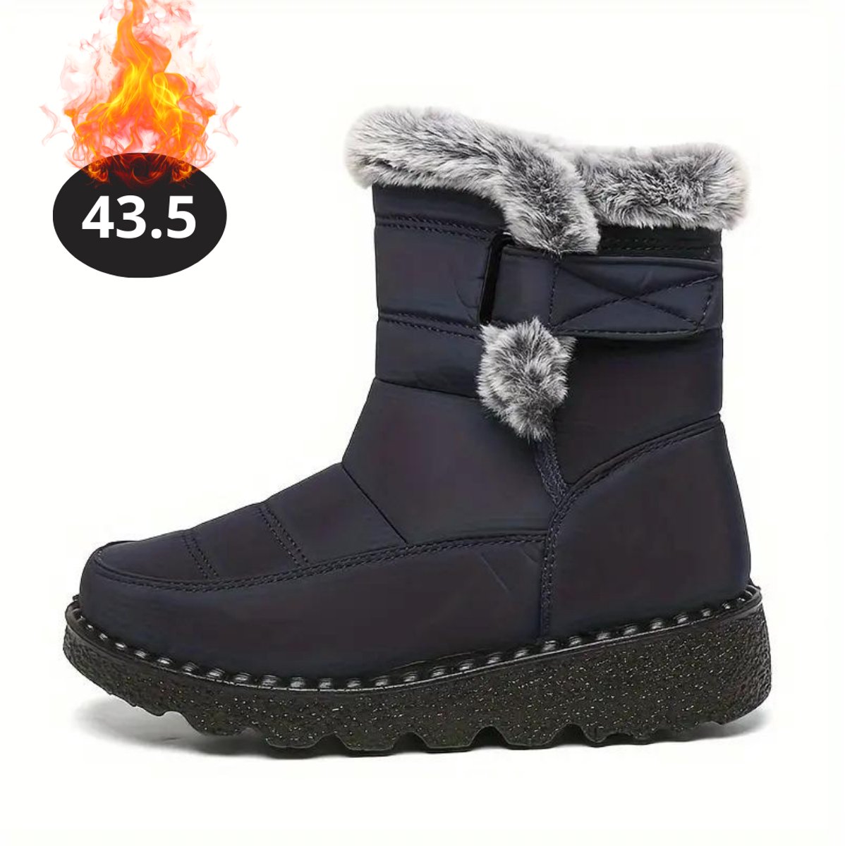 Livano Snowboots Sneeuwschoenen Sneeuwboots Heren Wintersport Ski Skischoenen – 43.5 Buiten Antislip Winter Blauw