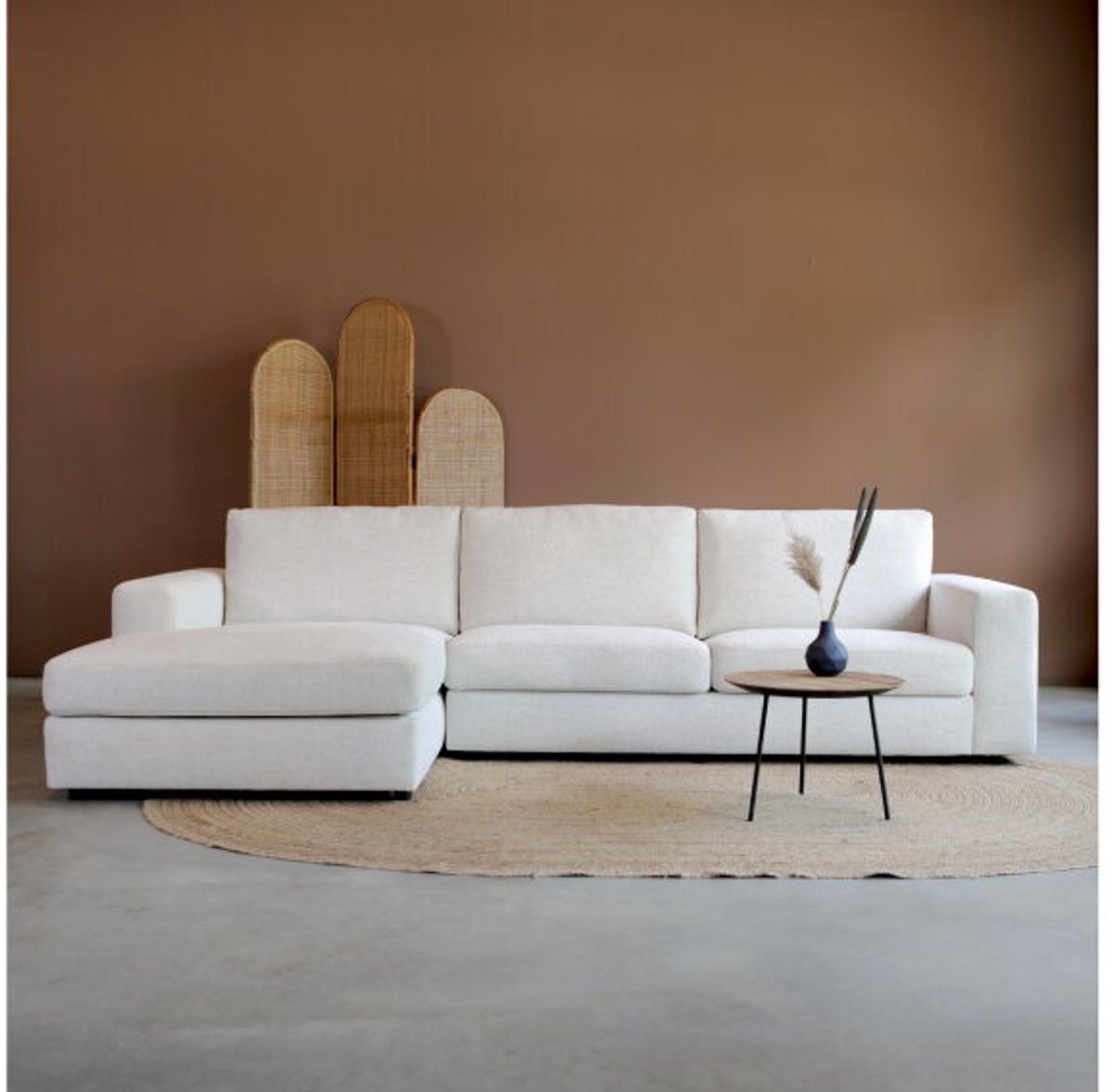 PEPP interiors Hoekbank UNO met chaise longue links - Modesto 492