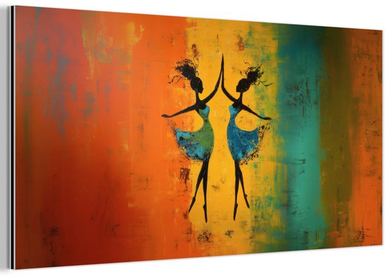 Tableau aluminium 160x80 cm - Décoration murale métal - Danse - Femmes - Structure peinture - Décoration murale métal salon - Décoration industrielle - Photo sur dibond - Accessoires industriels chambre