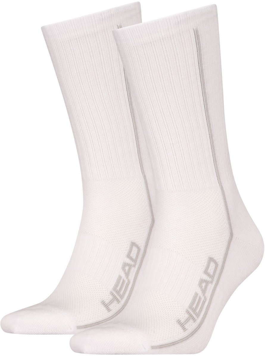 Performance Sportsokken 2 pack Middelhoog Katoenen sportsokken dames en heren Wit