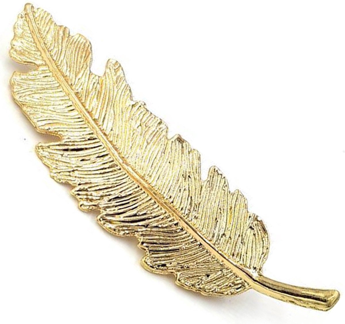 Scoby - Gouden Haarspeld - Bladvormige Haarclip - Hair Accessory - 9 cm - Leaf Design