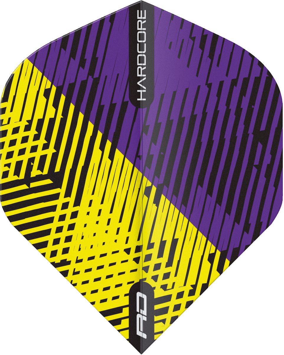 Red Dragon Hardcore Radical Purple and Yellow Fleck - Dart Flights