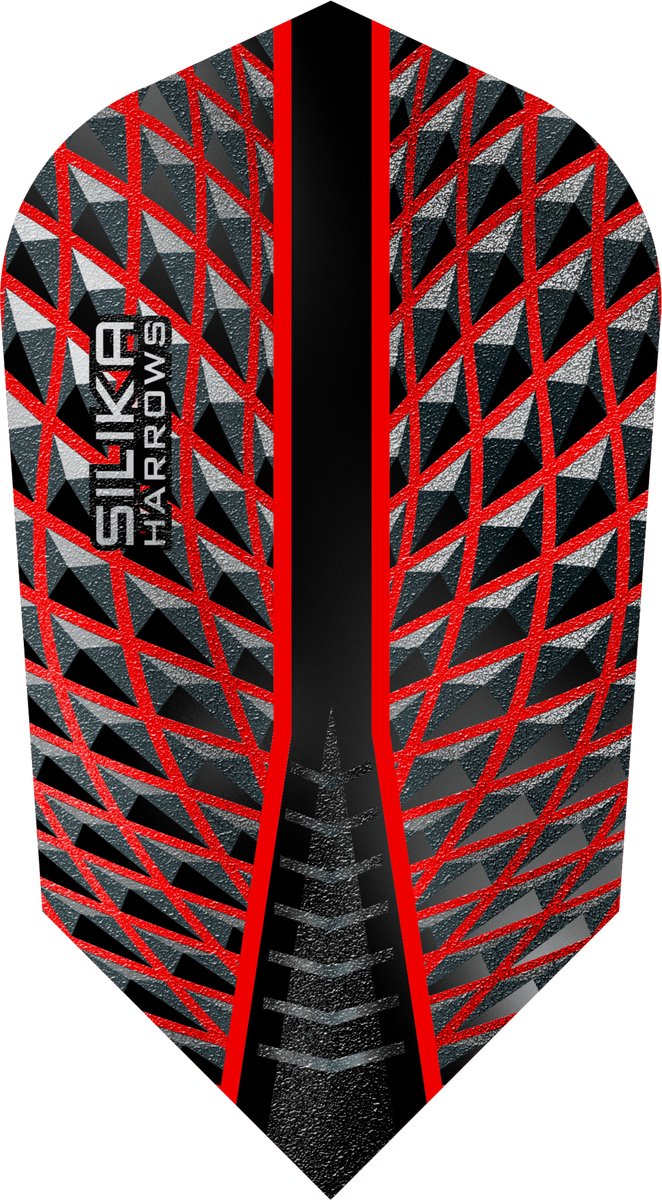 Harrows Silika Slim Red Tough Crystalline Coated - Dart Flights