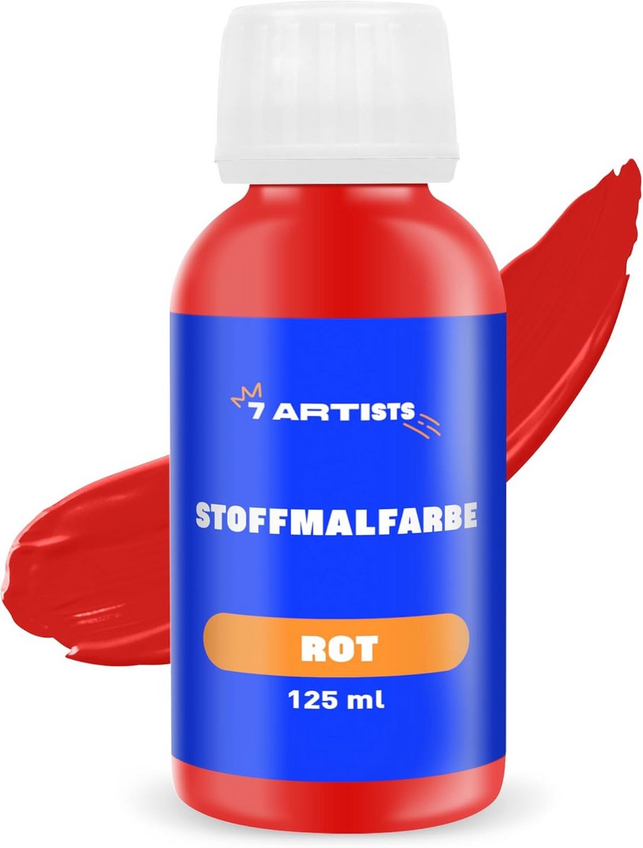 Hoge Kwaliteit Rode Textielverf - 125 ml Acrylverf voor Stoffen, Schilderen en Creatief Gebruik