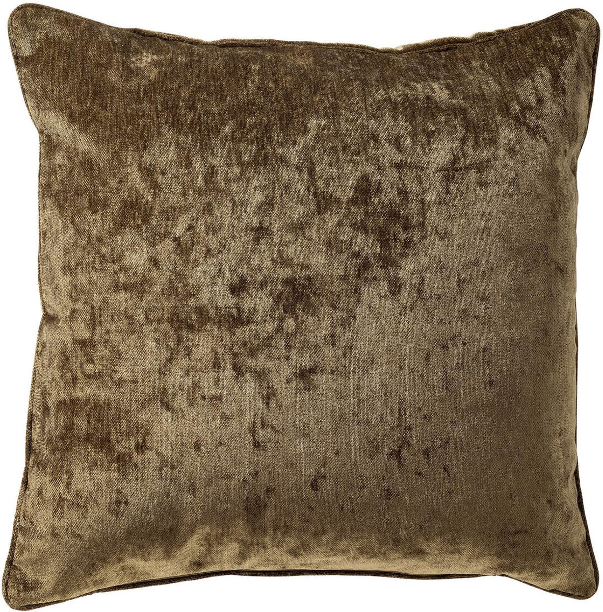 Dutch Decor LEWY - sierkussen 60x60 cm - glansvelours - groot formaat - Military Olive - groen - Inclusief binnenkussen - Luxe kussens voor woonkamer & bank Olijfgroen