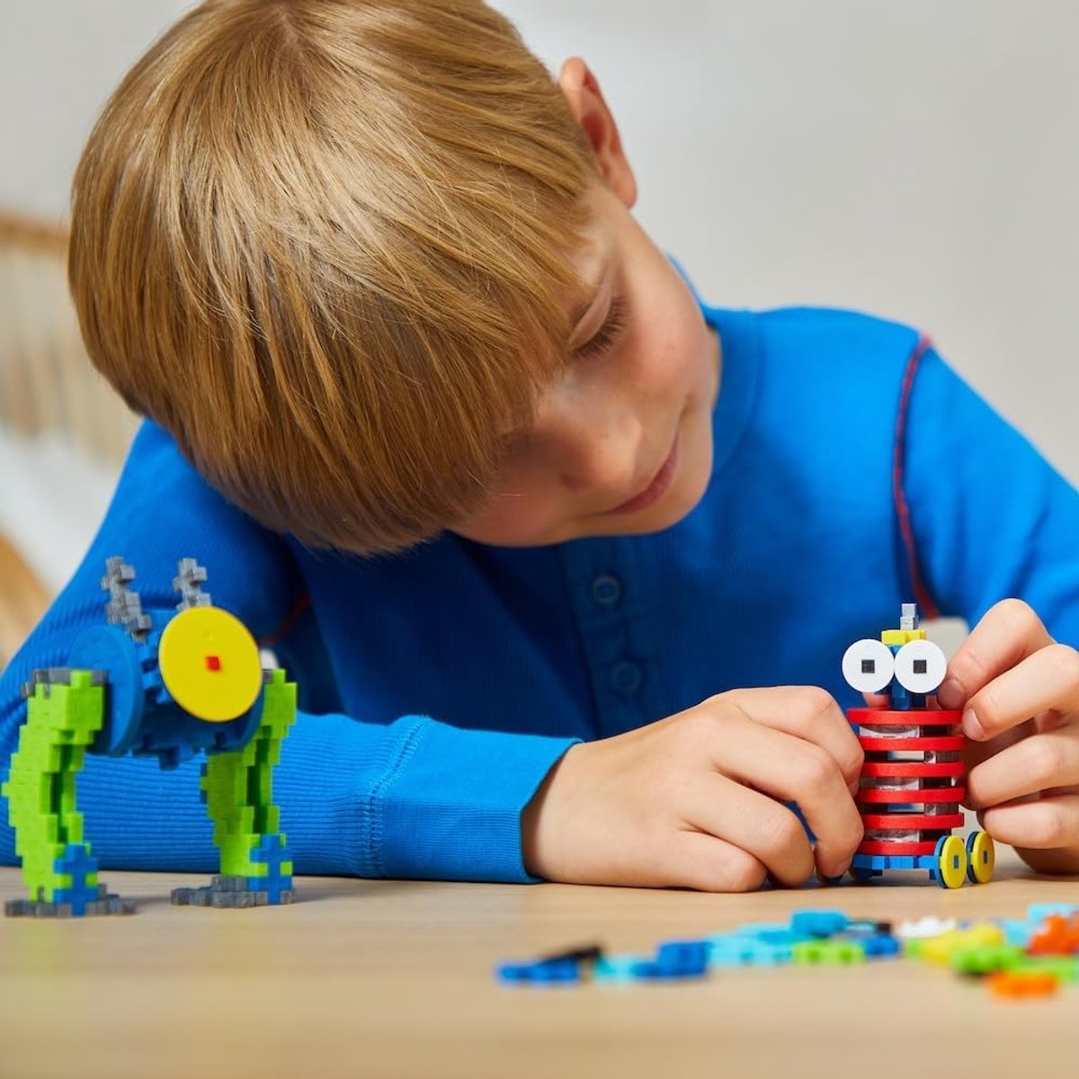 Plus-Plus Learn to Build robot 275 delige bouwset - 3963 - Bouwspeelgoed - Constructiespeelgoed - Set met bouwstenen - Vanaf 5 jaar — afbeelding 3