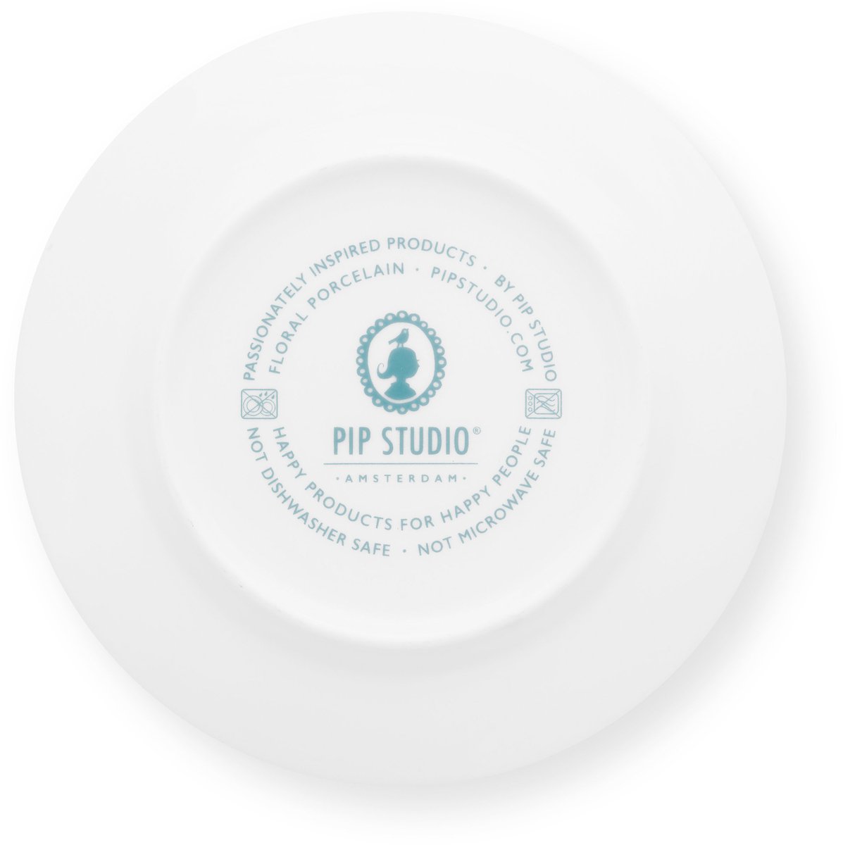 Pip Studio Flower Festival Borden - Gebaksbordjes - Bordenset - Servies set van 6 - 17cm