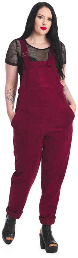 Banned - Combinaison Demi - XL - Rouge bordeaux
