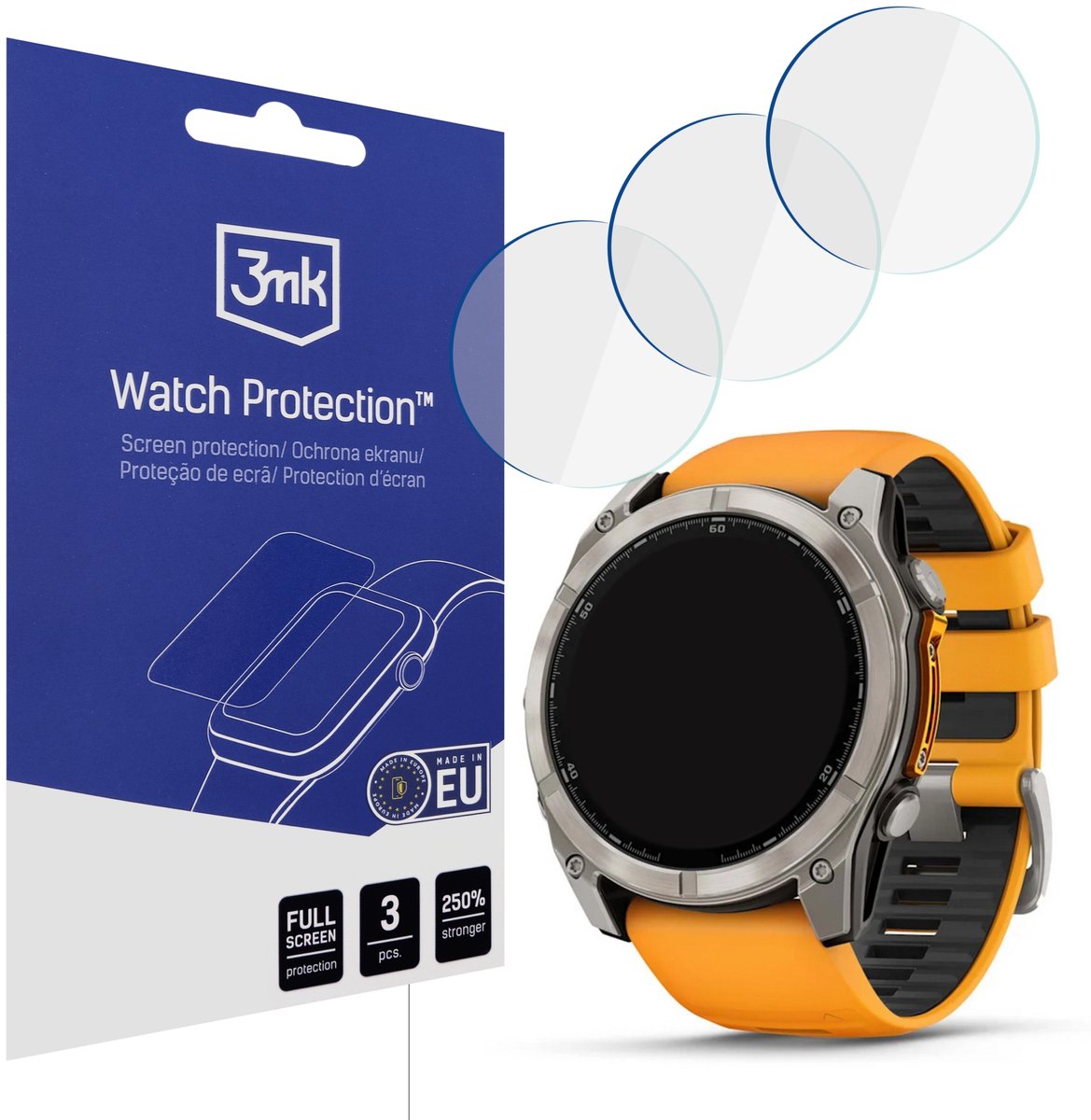 3Mk Garmin Fenix 8 Amoled 51Mm Gehard Glas Flexibele Glas Schermbescherming